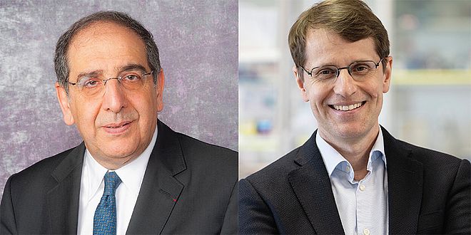The Wolf Prize in Medicine acknowledges José-Alain Sahel's (left) and Botond Roska's exceptional contributions to the field of ophthalmology.